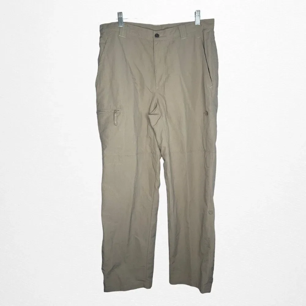 The North Face Mens Gray Nylon Hiking Outdoors Fishing Straight Pants Size 36